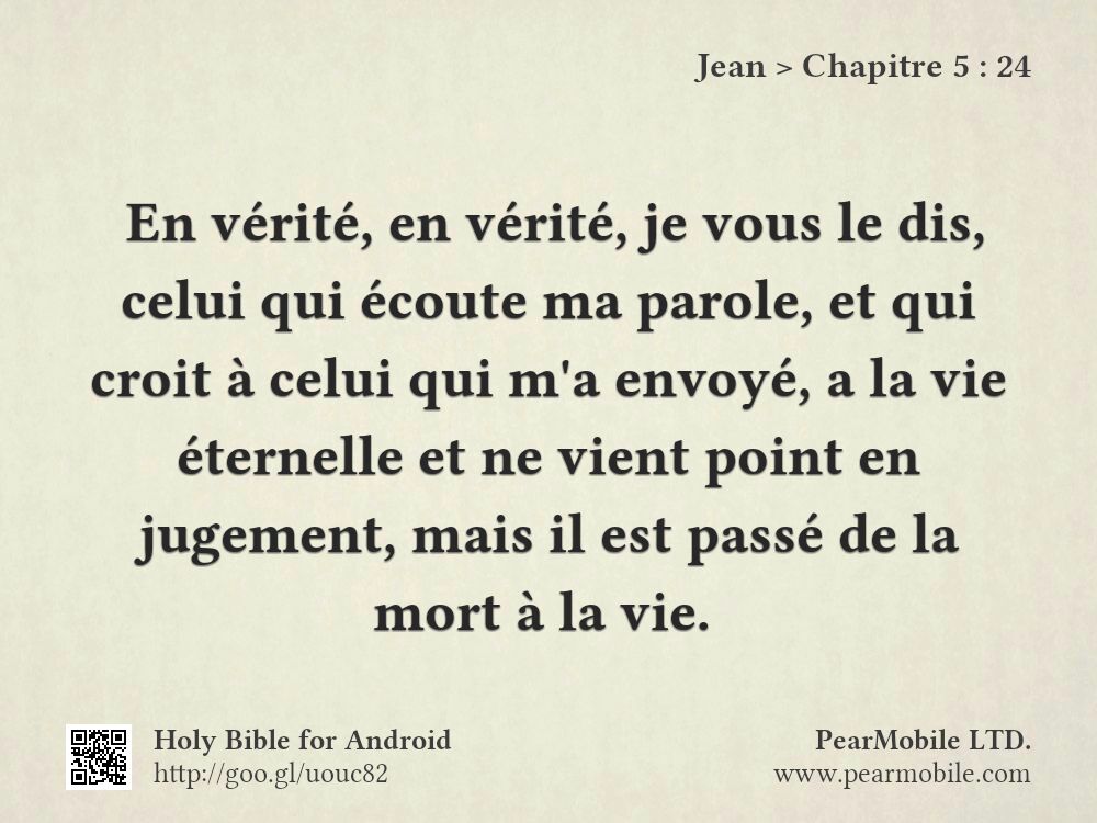 Jean, Chapitre 5:24